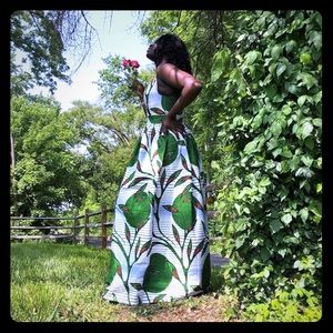 African maxi dress